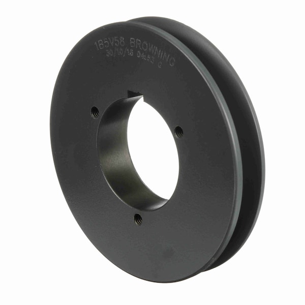 1 Groove Cast Iron Bushed Bore Multiple Sheave, 1B5V58